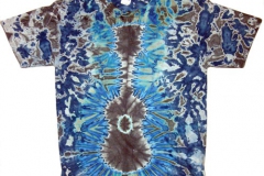 Nutty Navy Grey Guitar Tie Dye T-shirt