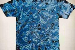 Crinkle Blue Black Tie Dye T-shirt